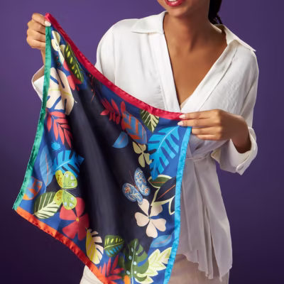 Secret Garden Silk Scarf