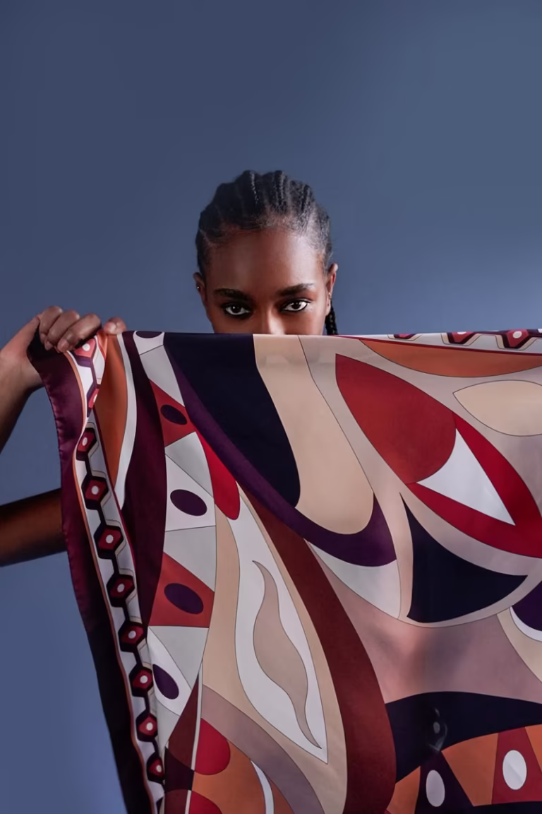 Foulard in seta Happy